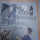 Antique Vintage 1904 Authentic Press Club Of Minneapolis Souvenir Book Pamphlet
