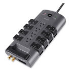 Belkin Pivot Plug Surge Protector  12 Outlets  8 Ft Cord  4320 Joules  Gray