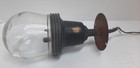Antique Vintage Industrial Light W goodrich 1150 Clear Glass Globe  5 5 x4  