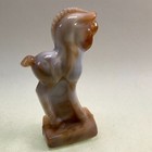 Imperial Glass W  Heisey Mold -  Slag Glass Standing Colt Pony Horse Vintage
