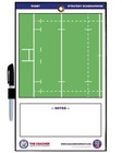 Premium Coacher Magnetic Rugby Dry Erase Coaching Clipboard   Coach Board