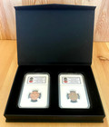 Germany Wwii Era Third Reich Nazi 1939 Berlin Munich 2 Reichspfennig Coin Set