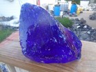 Glass Rock Slag Pretty Clear Cobalt Blue 8 2 Lbs 25f Rocks Landscaping Aquarium