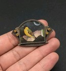 Estrin Wilson Sterling Silver Bird In The Hand Quote Pin Brooch 