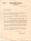 1919 Woodmen Circle W H Hughes State Manager Letter About Convention   Delegates
