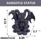 Gargoyle Statues Outdoor Large Winged Gargoyle Sculpture Sitting Halloween Gargo
