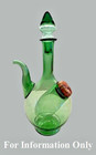 Vintage Green Bottle Stopper For Mcm Empoli Italian Wine Bottle With Ice Chamber