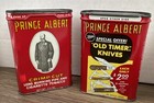 Two Vintage Prince Albert Tobacco Tins With Old Timer Knife Advertising -empty
