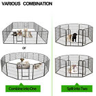 32  16 Panels Metal Large Dog Playpen Pet Fence Diy Pen For Dog Pets Use Outdoor