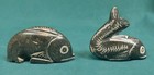 Old Vintage Hand Carved Stone Fish Fetish Figures Sculptures Carvings 