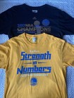 Golden State Warriors T Shirt Lot Men   s L  2015   2017 Nba Finals Champ Adidas