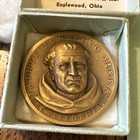 California Statehood Father Junipero Serra Bronze Medal W Medallic Art Co Box