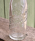 Vintage Dr Pepper Clock Dial Empty Soda Glass Bottle  good For Life  Elyria Ohio