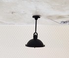 Dollhouse Industrial Black Ceiling Light 12 Volt With Plug 1 12 Scale Miniature