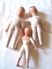Vintage Small Dolls Body parts Lot 8    9  Porcelain   Cloth For Parts Repair