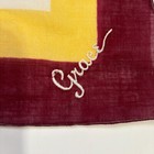 Heirloom Monogramed Bridesmaid Handkerchief Wedding Cottage Vintage Feminine