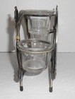 Vintage Signed Spoontiques Lighthouse Rainbow Metal Votive Candle Holder 3candle