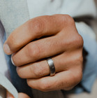 6 Mm Brushed Matte Men s Women s Handmade Wedding Band In 925 Sterling Silver