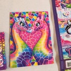 Lisa Frank Lot Of Stickers  Binder  Notepad  Crayons  Coloring Book     More