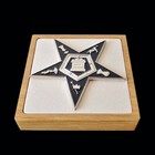 Masonic Car Emblem Metal Badge Freemasonary Order Of Estern Star Car Sticker