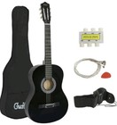 38  Acoustic Guitar W Guitar Case strap tuner And Pick black