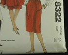 Mccalls Sew Pattern 8322 Size 14 Bust 36 Misses Poncho Blouse Skirt Pants Uncut