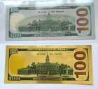 Series 2009 A  100 One Hundred Dollar Bill   star Note   And Foil Copy