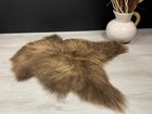 Beautiful Natural Brown Sheepskin Rug Pelt Genuine Natural Soft Best  Home Decor