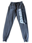 Puma Boys Fleece Jogger Sweatpants Track Big Logo Drawstring Pockets L 14 16