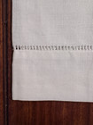 Pair Of 2 Vintage Linen Tea Towels With Drawn Work