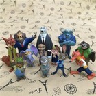 12 Pcs set Zootopia Animals Action Figure 4-8 Cm Kids Toys Gift Collection Cake