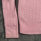 Ralph Lauren Cardigan Sweater Girls Medium 8 10 Pink Cable Knit Button Front