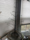 Vintage Wire Metal Christmas Tree Ornament Display Primitive   Antique