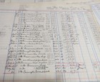 Vintage 1950s Lot Of 15 Accounts Receivable Ledger Pages     Handwritten Ephemera
