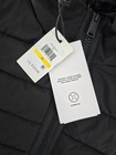 Dkny Quilted Hooded Bomber Puffy Jacket Mens Sz M Black 4 Way Stretch Nwt