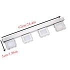 Led 4-light Bathroom Vanity Light Fixture Over Mirror Modern Crystal Wall Lamps
