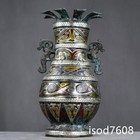 12  China Ancient Exquisite Carving The Warring States Bronze Silver Round Pot