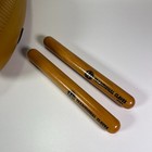 Latin Percussion Lp Lp243 Super Guiro Traditional Claves Lp262 Wood Set Lot 2x