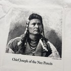 Vintage Native American Shirt Mens Large White Chief Joseph Nez Perc  s Memorial