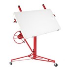 16  Drywall Panel Lifter Hoist Jack Rolling Caster Lockable Diy Tool