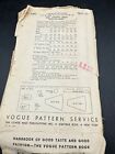 Vintage Vogue 1940s Evening  Dress  Sewing Pattern 5484 Size14 Bust 32