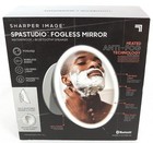 Sharper Image Spastudio Waterproof Fogless Shower Mirror Bluetooth Speaker