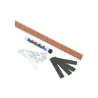 Quartet Bulletin Bar I Natural Cork Bulletin 48 X 1 Brown Silver Aluminum Frame