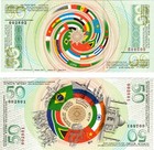 2025 Brics Summit Advertised Global Banknote 50  100 And 200 Units Unc