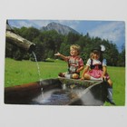 German Kids In The Mountain Range Post Card Vintage 1980 s