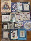 Mega Lot 40 Vintage Craft Kits Cross Stitch Felt Applique Plastic Canvas  Etc 