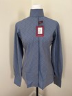 English Hunt Shirt- Blue W  Blue   Pink Windowpane  size 38 us L -ls
