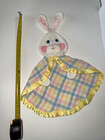 Vintage 1979 Fisher Price  1353 Bunny Rabbit Lovey Security Blanket Plaid