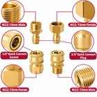 4x Pressure Washer Adapters Set Quick Disconnect Kit M22 Swivel To 3 8   Connect