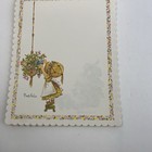 Vintage Plant People Stationery Notepad Girls 6 Printed Sheets Left Flowers